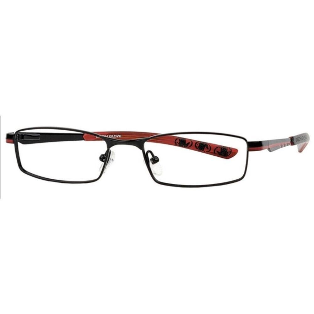 Body Glove Bb129 Red Black Rectangular Eyeglass F… - image 1